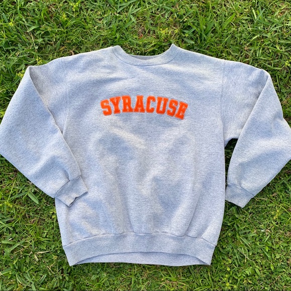 briar creek Sweaters - VTG SYRACUSE GRAY SWEATSHIRT BRIAR CREEK SZ M